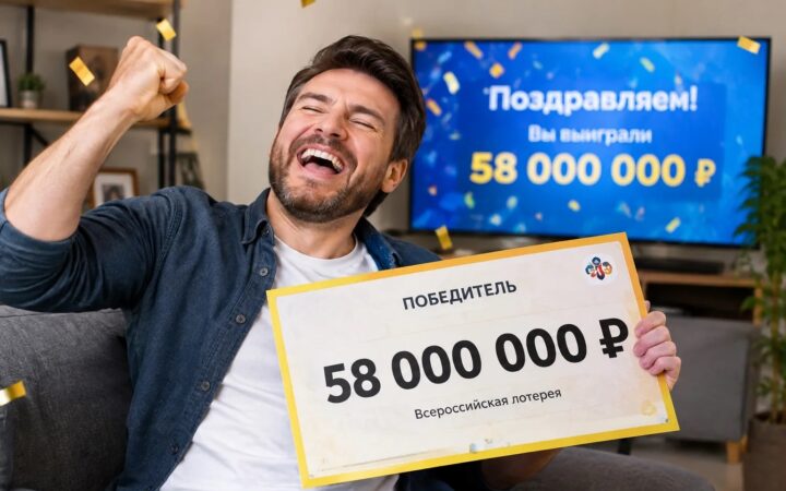Воронежец выиграл 58 млн рублей в лотерею, не угадав ни одного числа