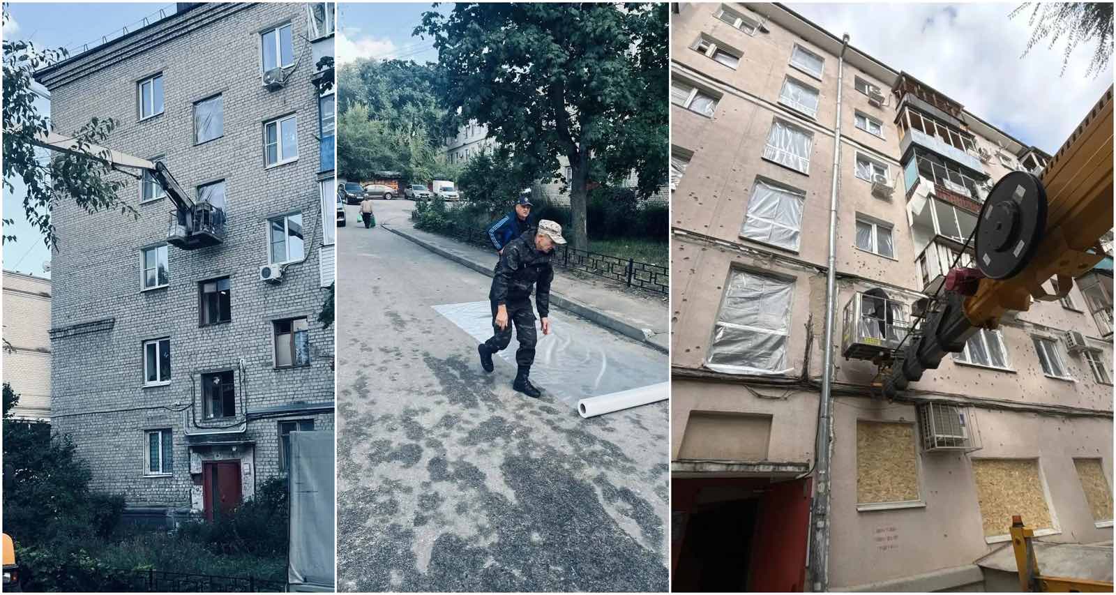 В Воронеже продолжают устранять последствия атаки БПЛА