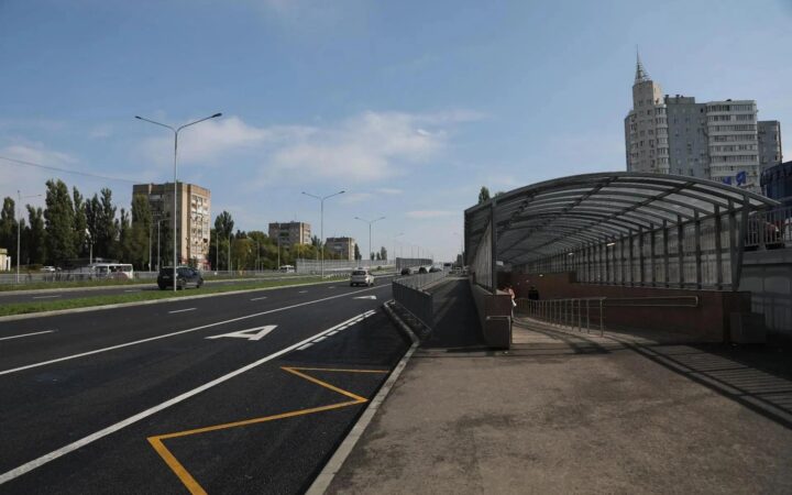 Работы на Остужевской развязке вышли на финишную прямую