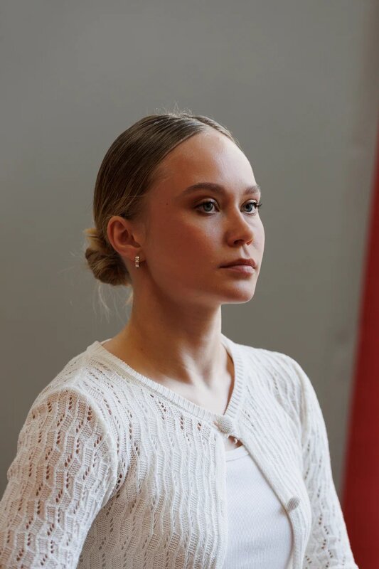 Ангелина Мельникова во время разговора с журналистом «Мой и твой Воронеж»