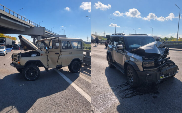 Три автомобиля столкнулись на М-4 под Воронежем