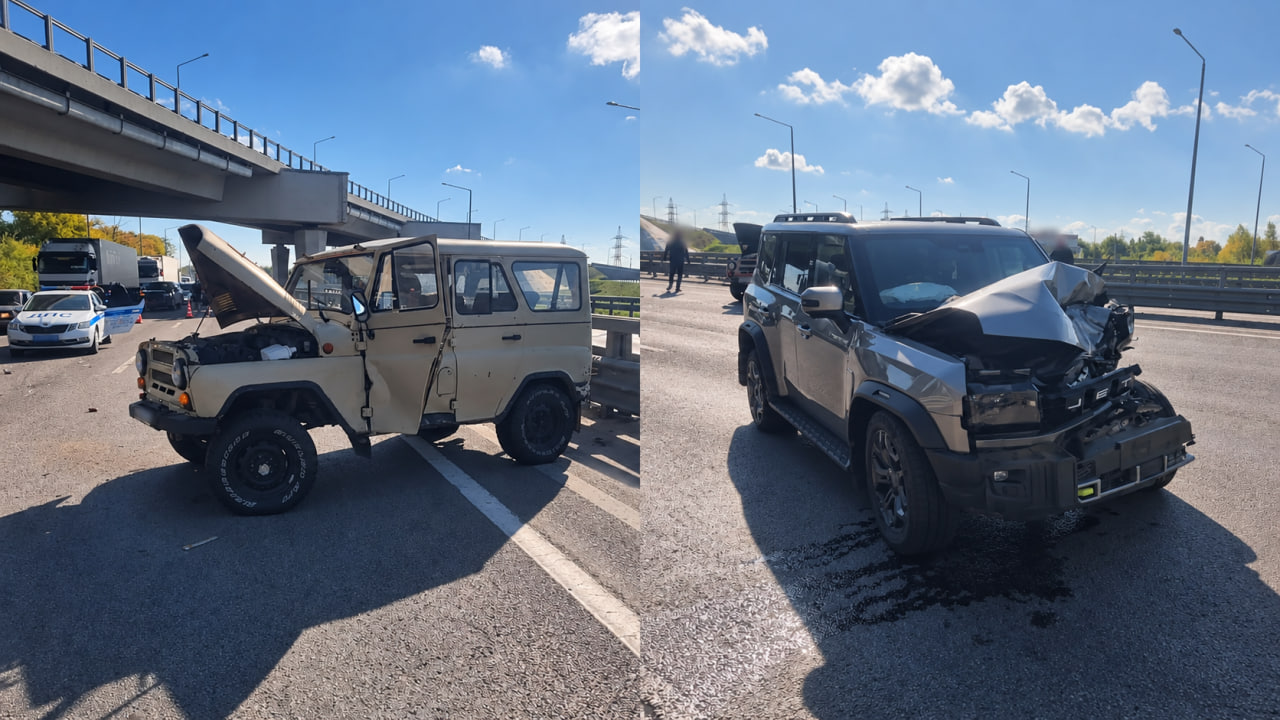Три автомобиля столкнулись на М-4 под Воронежем