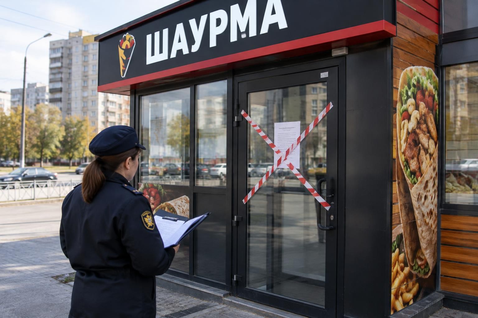 Шаурмичную на Московском проспекте в Воронеже закрыли на три месяца