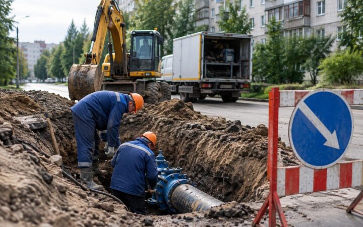 В Советском районе Воронежа из-за аварии отключили горячую воду в десятках домов