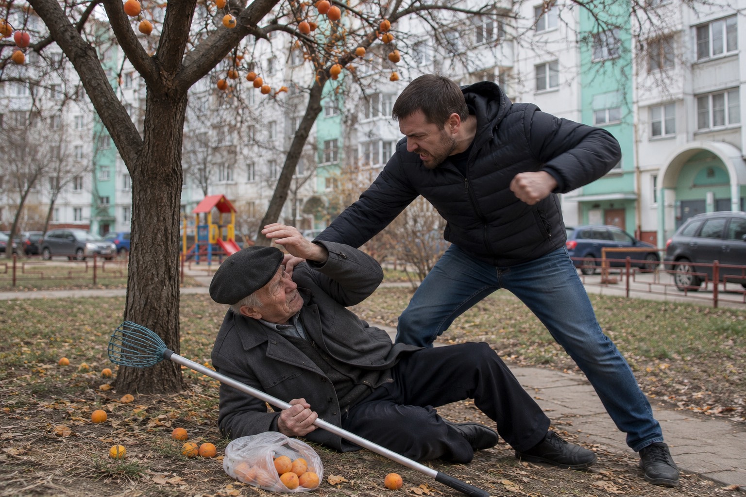 Воронежец обвинил соседа в избиении из-за десятка абрикосов