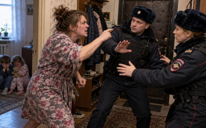 Жительница Семилук напала на полицейских, приехавших проверить её детей