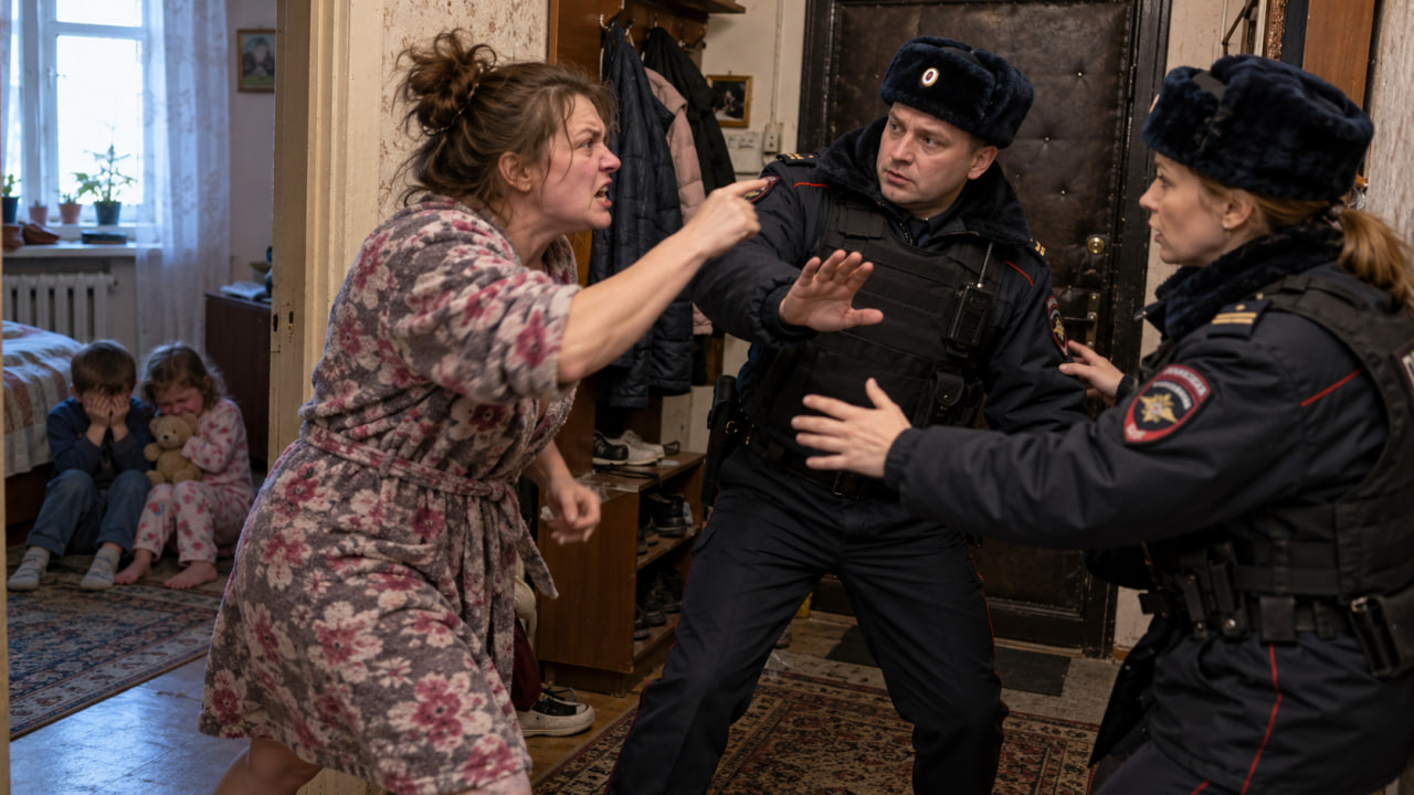 Жительница Семилук напала на полицейских, приехавших проверить её детей