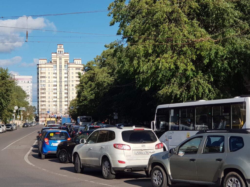 Пробка в Воронеже